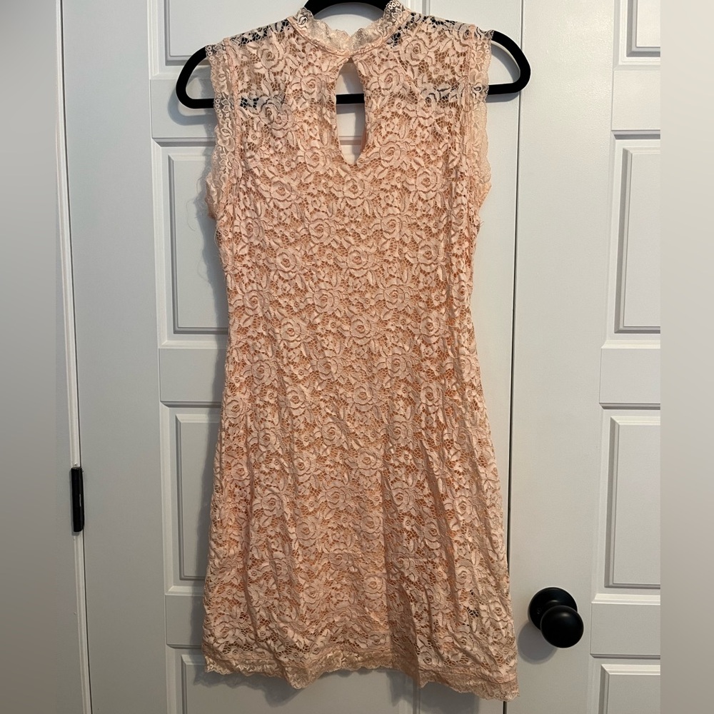 High collar lace Dress